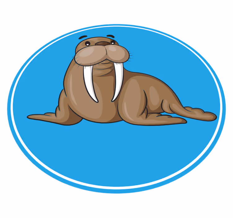 Covor vinil animal personaj foca drăguță - TenStickers