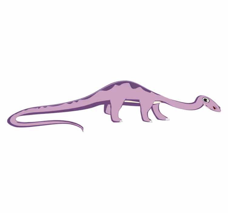 Covor vinil animal dinozaur prietenos cu gât lung - TenStickers