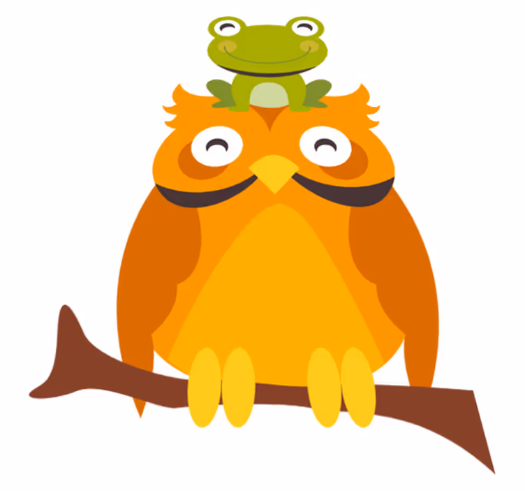 Covor vinil animal personaje animale jucăușe - TenStickers