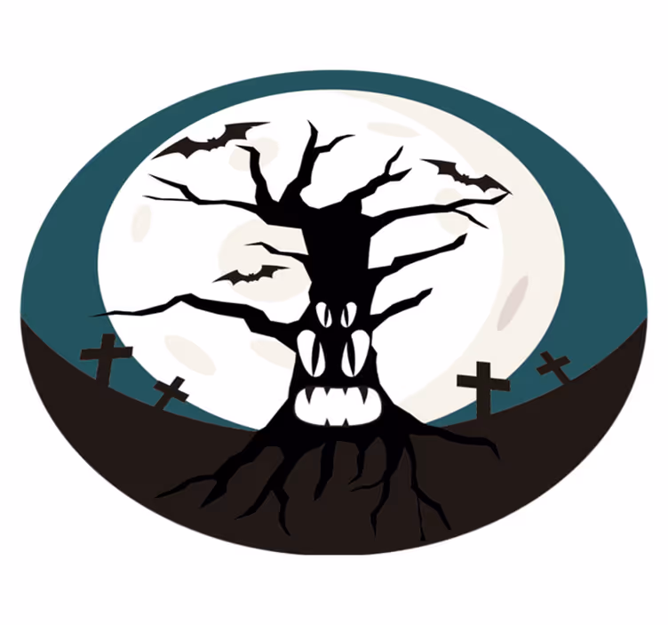 Covor de vinil halloween înfricoșător - TenStickers