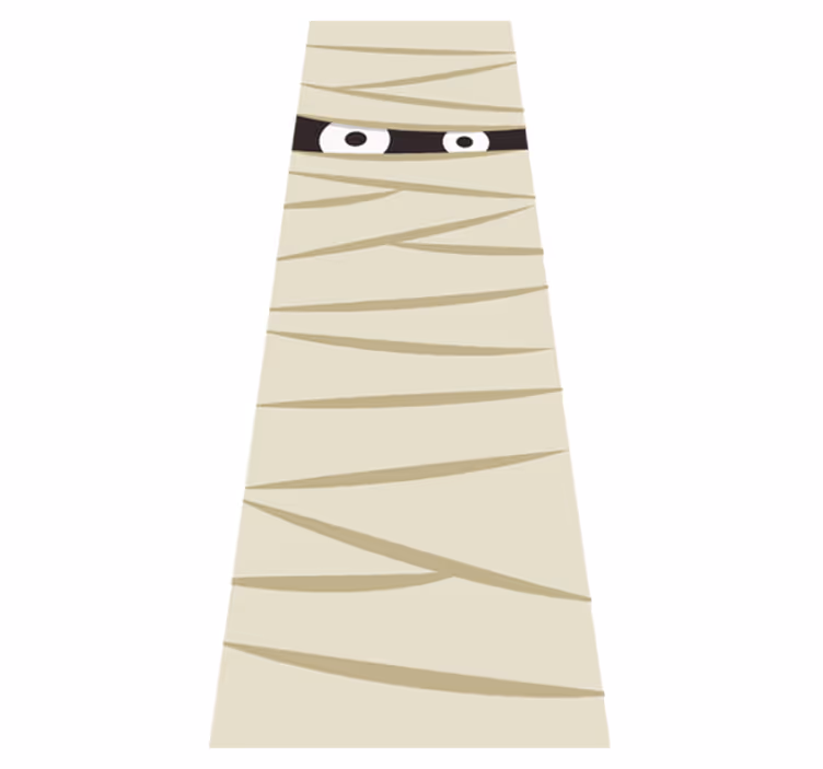 Covor de vinil halloween ochi de mumie - TenStickers