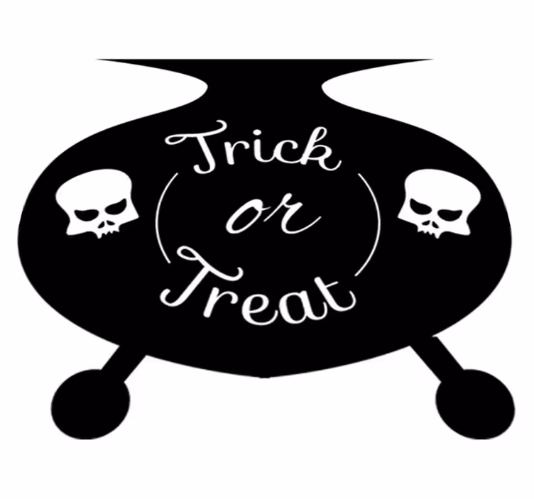 Covor de vinil halloween cazan de dulciuri - TenStickers