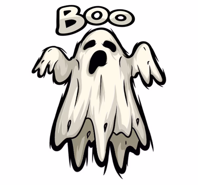 Covor de vinil halloween figură fantomă boo - TenStickers