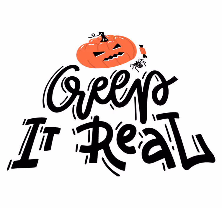 Covor de vinil halloween design cu dovleci înfricoșători - TenStickers