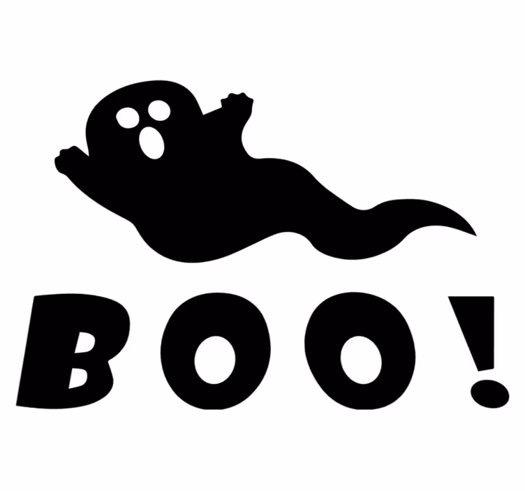 Covor de vinil halloween afiș fantomatic boo - TenStickers