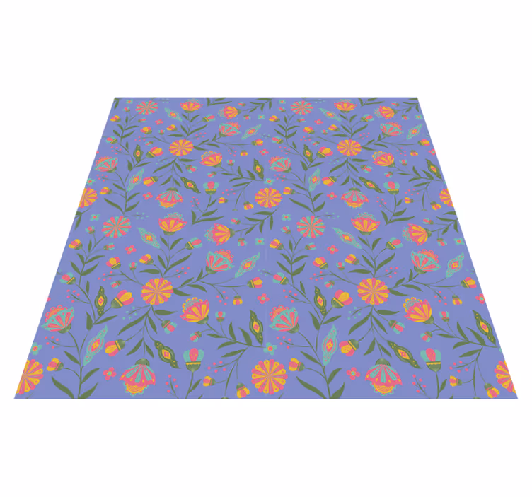 Covor vinil flori și plante design drăguț pentru copii - TenStickers