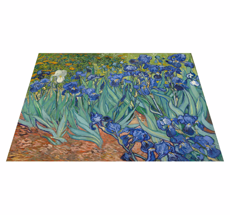 Covor vinil flori și plante flori de van gogh - TenStickers