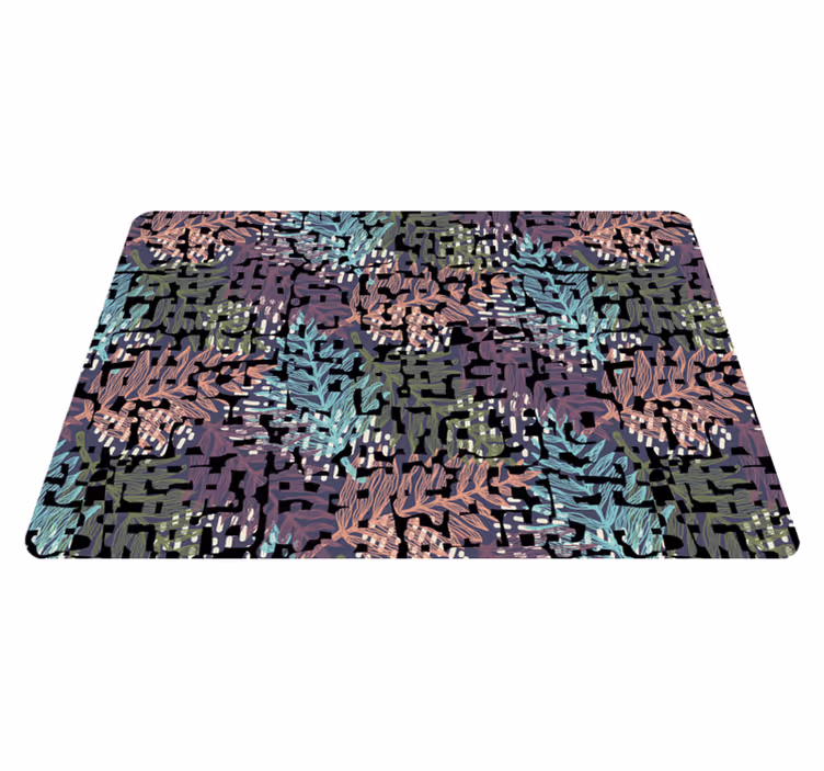 Covor de vinil pentru sala de mese cu flori colorate - TenStickers
