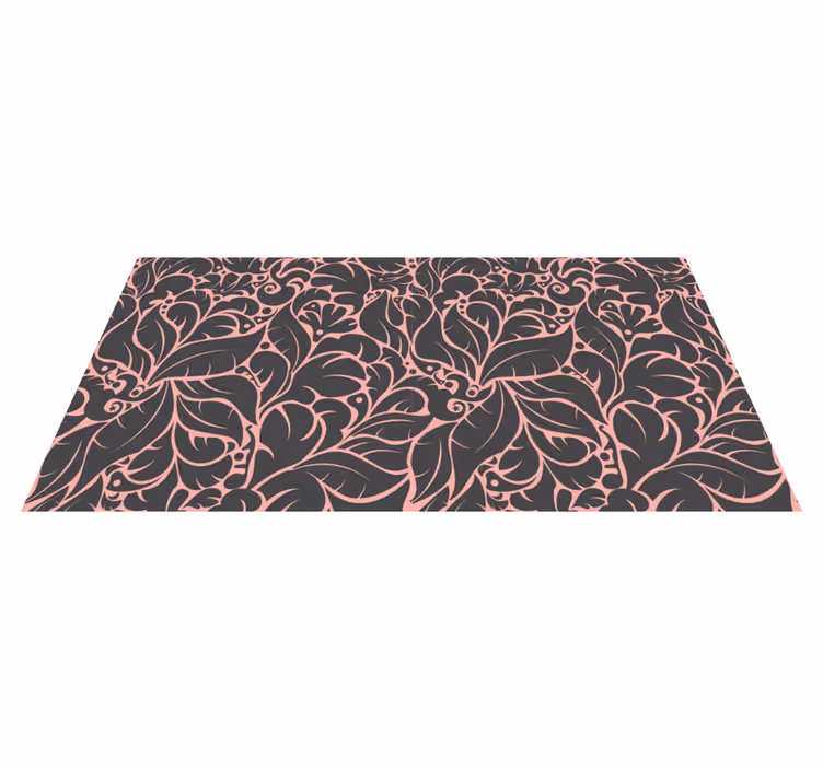 Covor vinil flori și plante model floral vintage - TenStickers