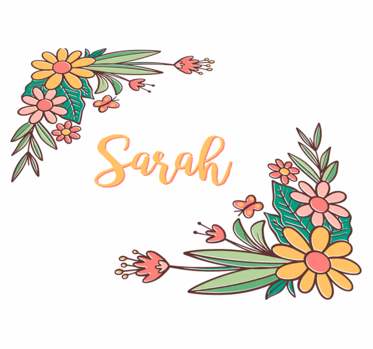 Covor vinil flori și plante design floral personalizabil - TenStickers