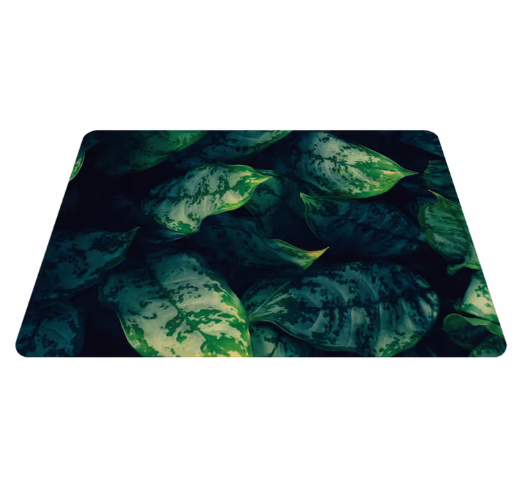 Covor vinil flori și plante frunze de maranta - TenStickers