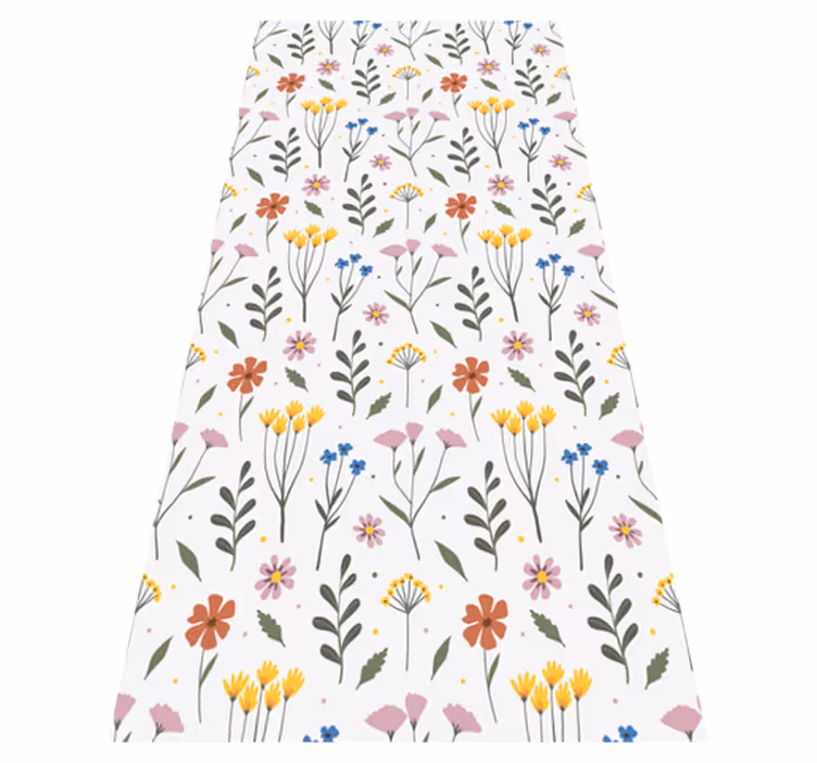 Covor vinil flori și plante model flori multicolore - TenStickers
