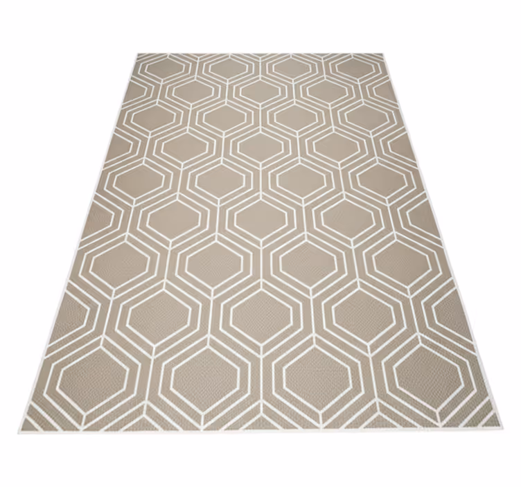 Covor de vinil geometric cu model țesut în fagure - TenStickers