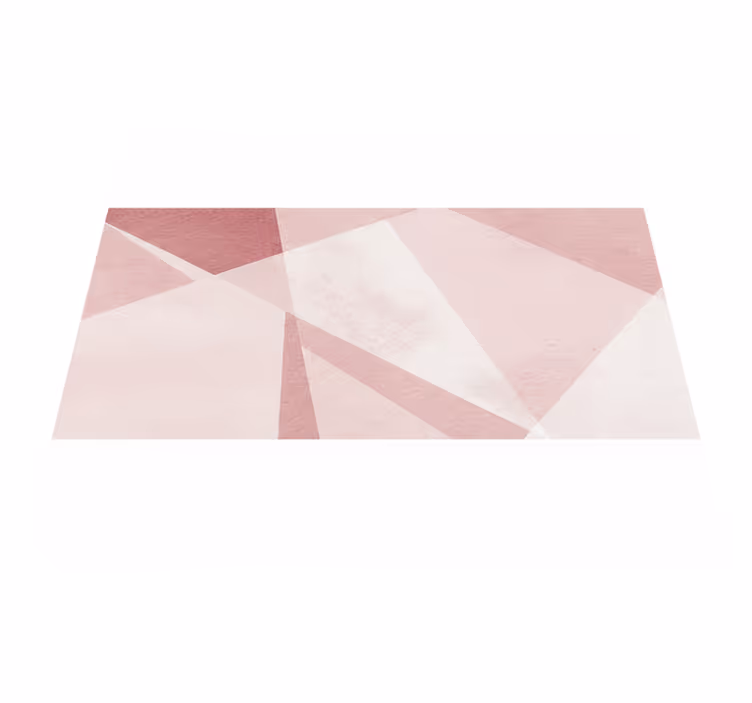 Covor de vinil geometric cu suprapuneri pastel teal - TenStickers