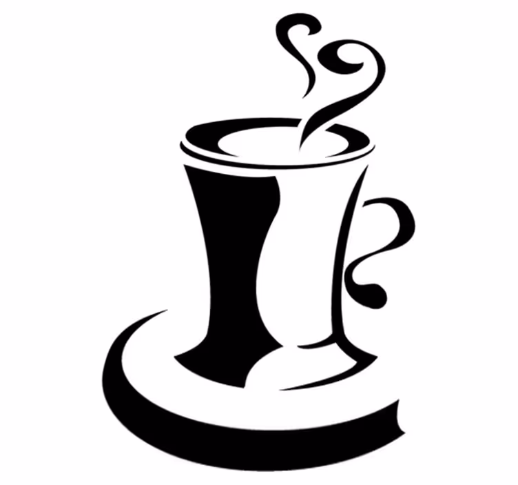 Covor de vinil pentru bucătărie cafea cu inimă - TenStickers