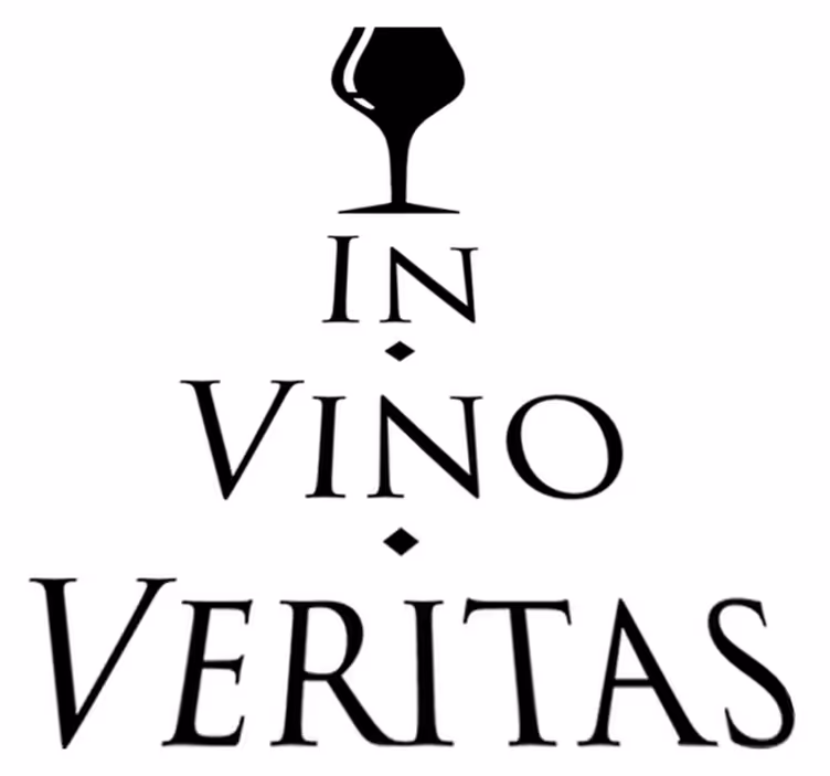 Covor de vinil pentru bucătărie adevărul în vin - TenStickers
