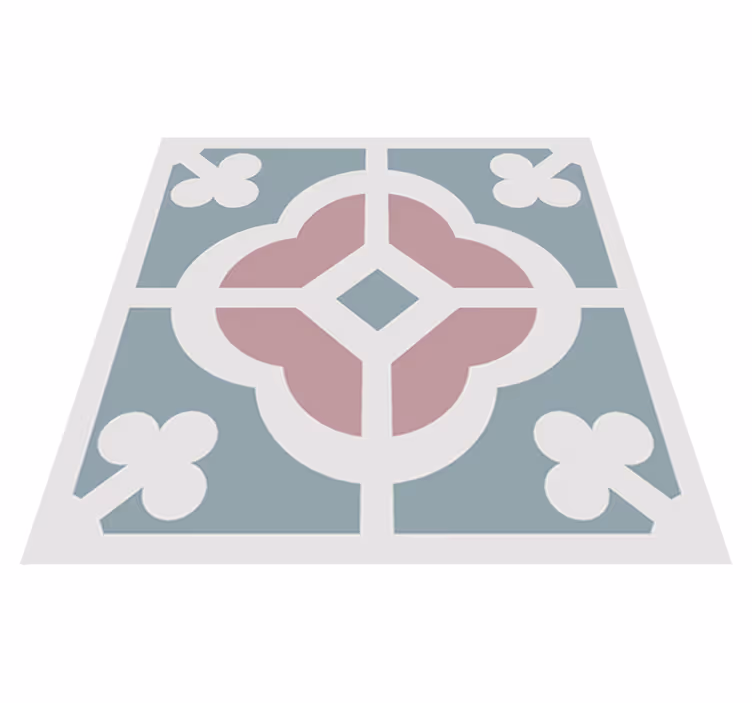 Covor de vinil pentru bucătărie cu motive florale hidraulice - TenStickers