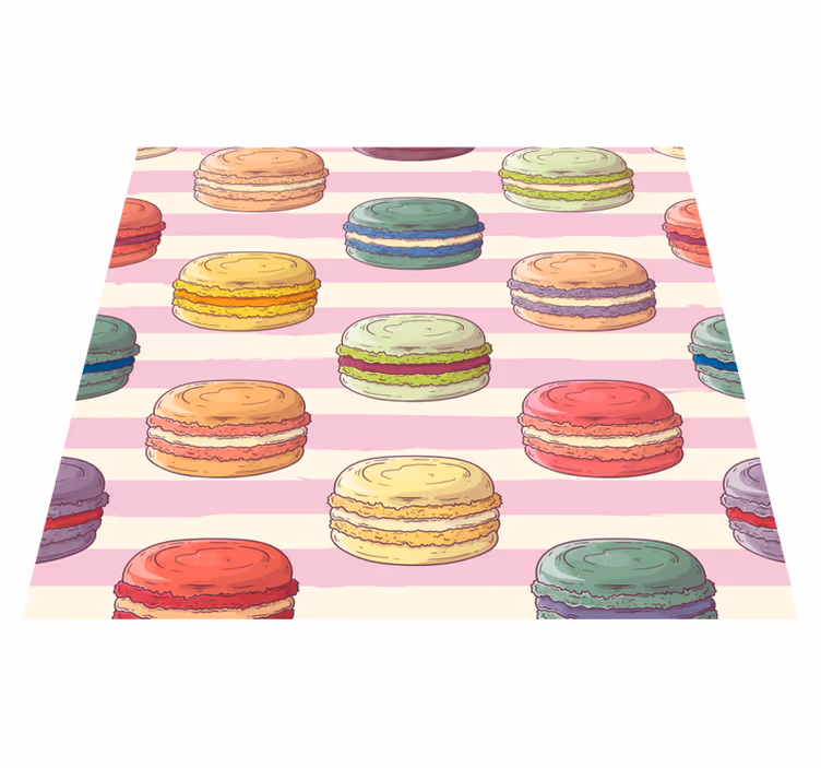 Covor de vinil pentru bucătărie macaroane retro - TenStickers