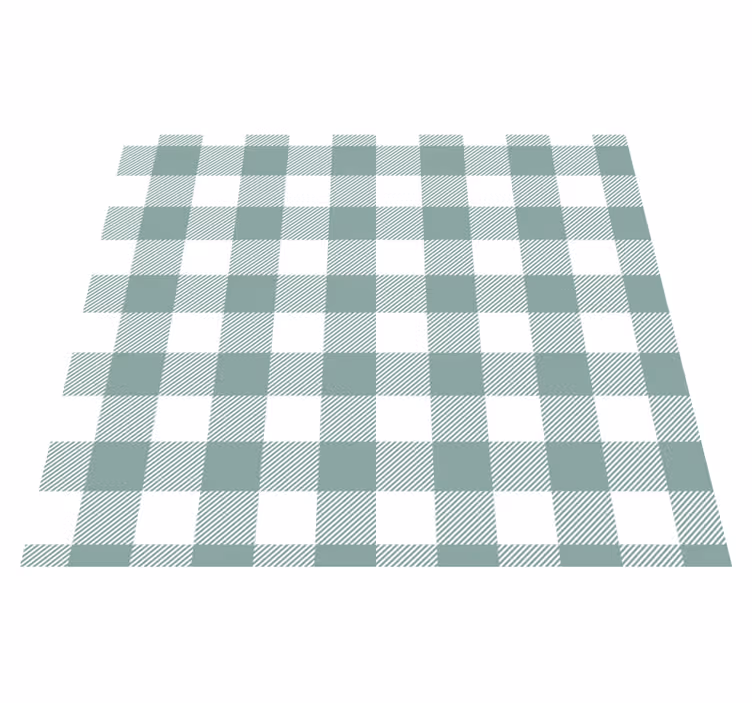 Covor de vinil pentru bucătărie tartan verde - TenStickers