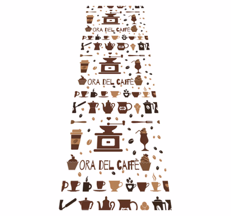 Covor de vinil pentru bucătărie moment de cafea - TenStickers