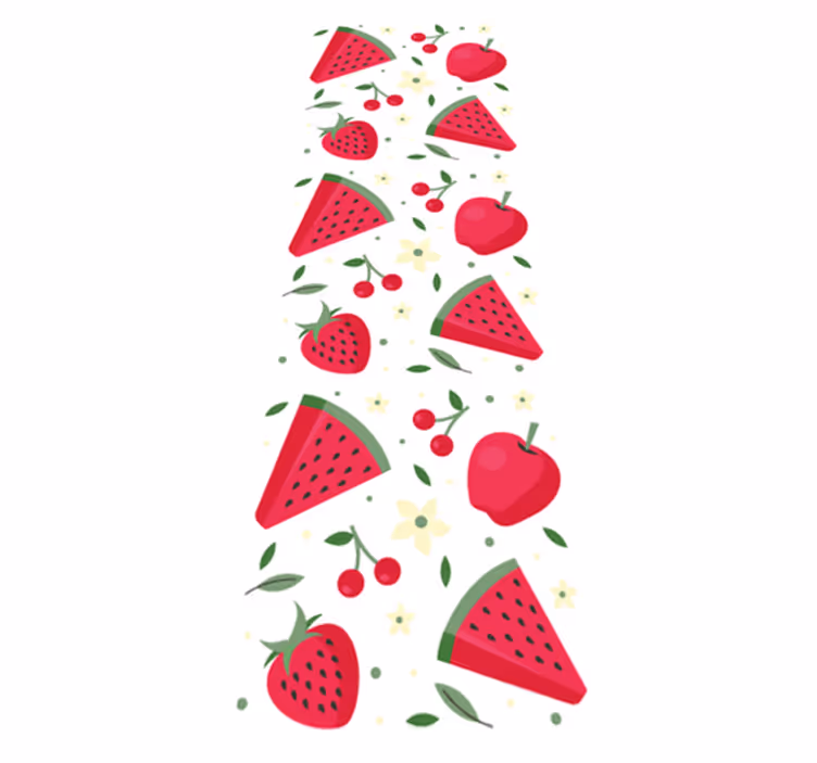 Covor de vinil pentru bucătărie cu model de fructe diferite - TenStickers