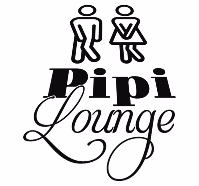 Covor de vinil pentru baie pipi lounge - TenStickers