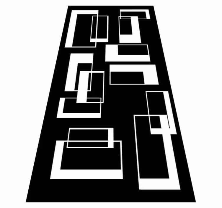 Covor de vinil pentru baie dreptunghiuri minimaliste - TenStickers