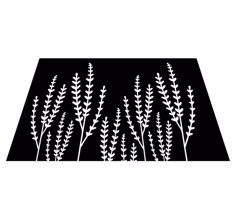 Covor de vinil pentru baie vârfuri negre și albe - TenStickers