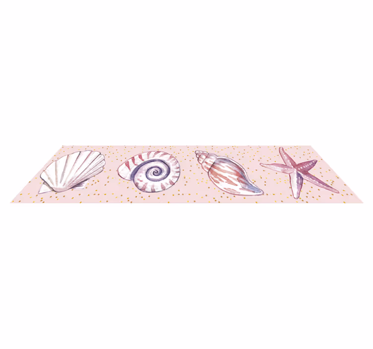 Covor de vinil pentru baie cu motive marine - TenStickers