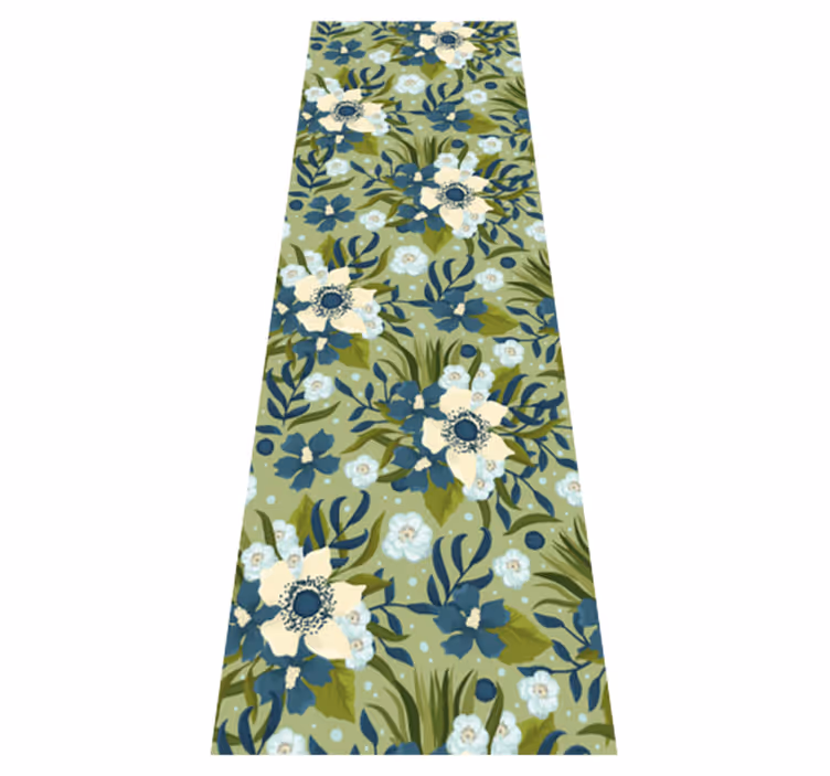 Covor vinil flori și plante model natural floral - TenStickers