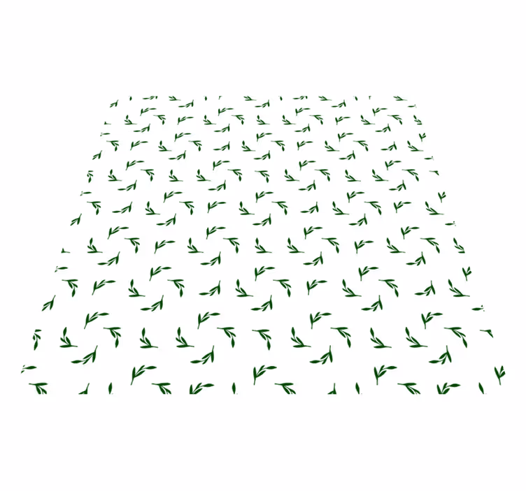 Covor vinil flori și plante ilustrație frunze botanice - TenStickers