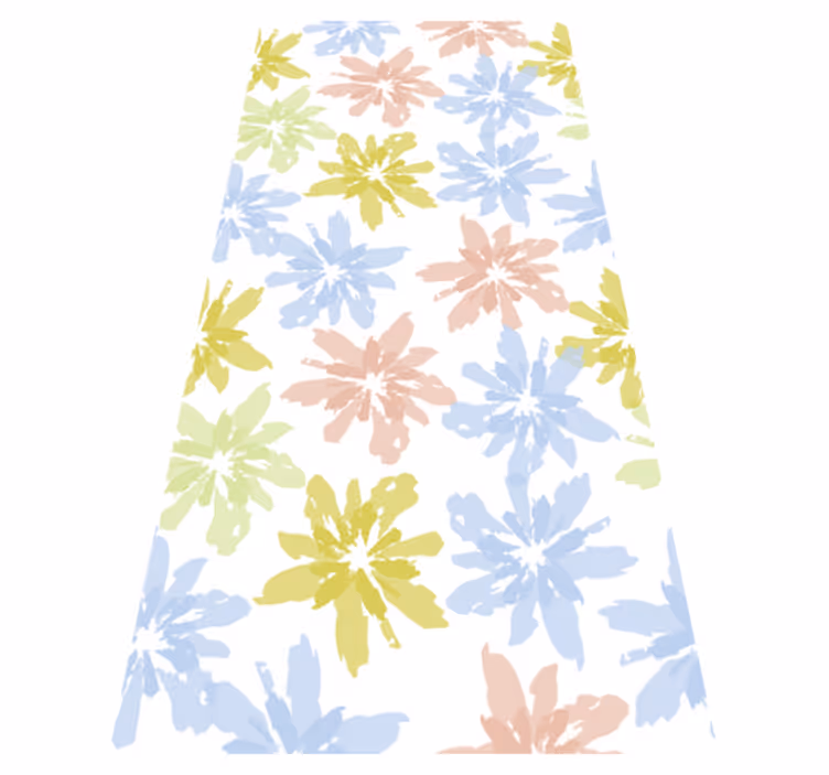 Covor vinil dormitor folie adezivă florală pentru geam - TenStickers