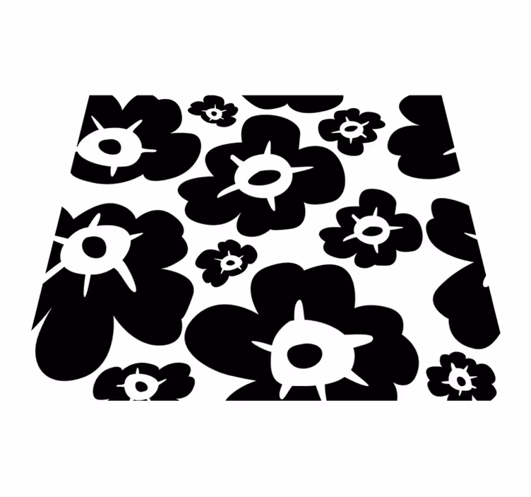 Covor vinil dormitor mac negru - TenStickers