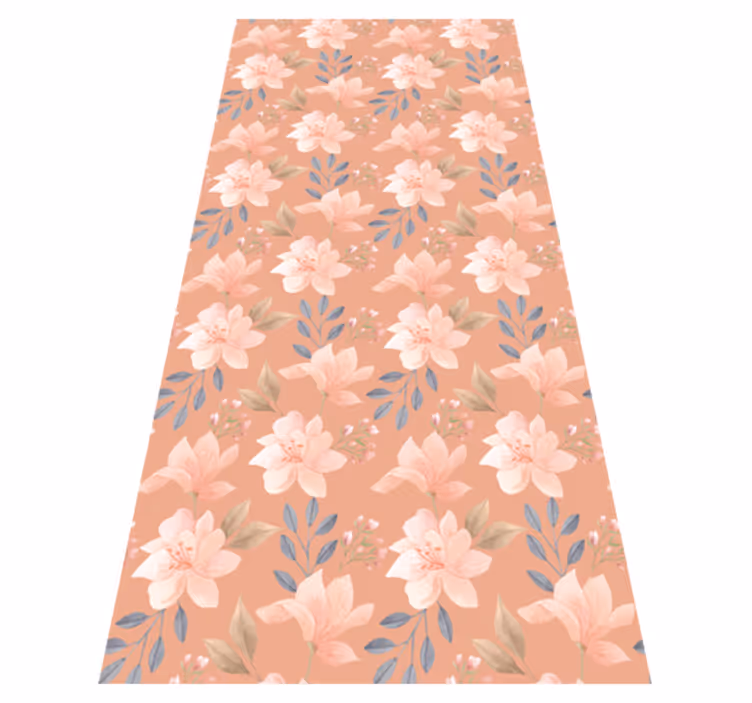 Covor vinil dormitor cu model floral înflorit - TenStickers