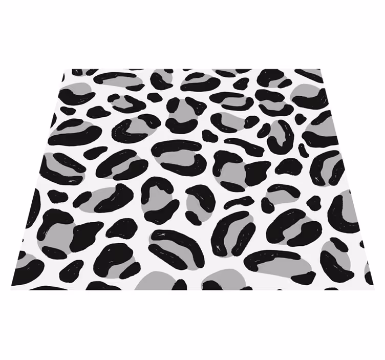 Covor vinil print animalier blană de leopard - TenStickers