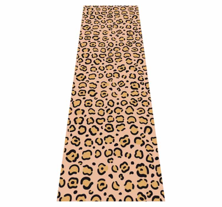 Covor vinil print animalier leopard pastelpictat - TenStickers