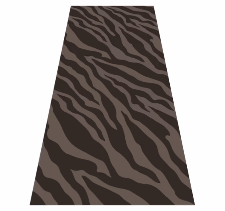 Covor vinil print animalier model zebra închis - TenStickers
