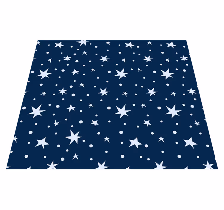 Covor de vinil stele pe fundal bleu marin - TenStickers