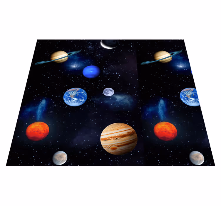 Covor de vinil stele cosmos planete spațiale - TenStickers