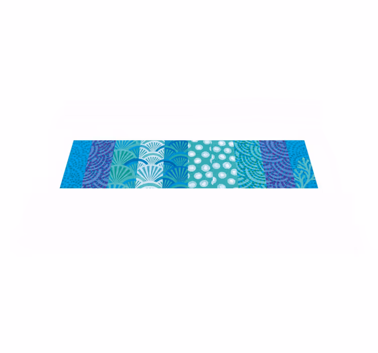 Covor de vinil hol model ocean turcoaz - TenStickers