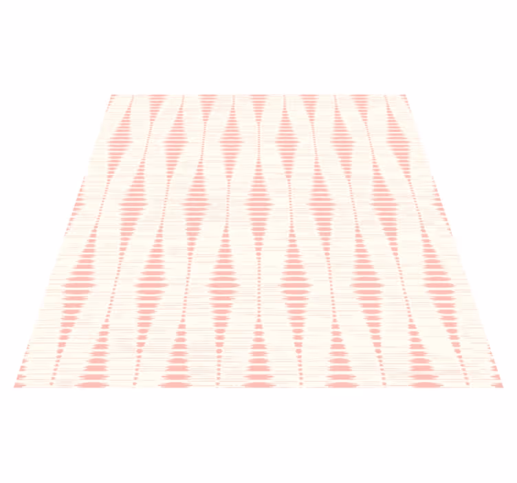 Covor de vinil geometric roz pastel ikat rabaul - TenStickers