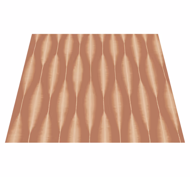 Covor de vinil geometric ikat kasuri mousse mocha - TenStickers
