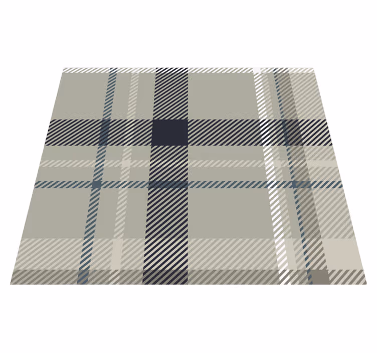 Covor de vinil geometric din flanel gri - TenStickers