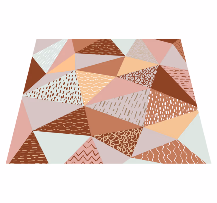 Covor de vinil geometric compoziție triunghiulară - TenStickers
