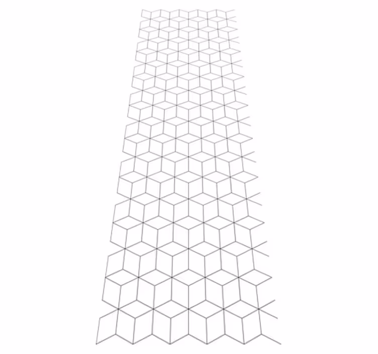 Covor de vinil geometric model cuburi geometrice - TenStickers