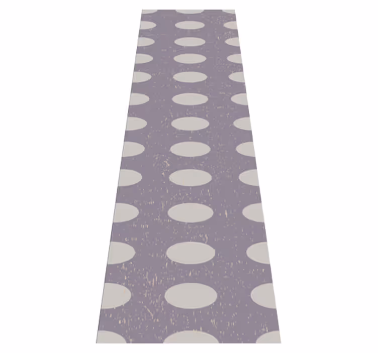 Covor de vinil geometric cercuri gri și mov - TenStickers