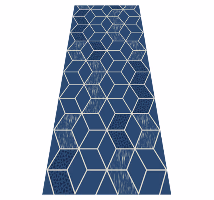 Covor de vinil geometric vittoria uzat - TenStickers