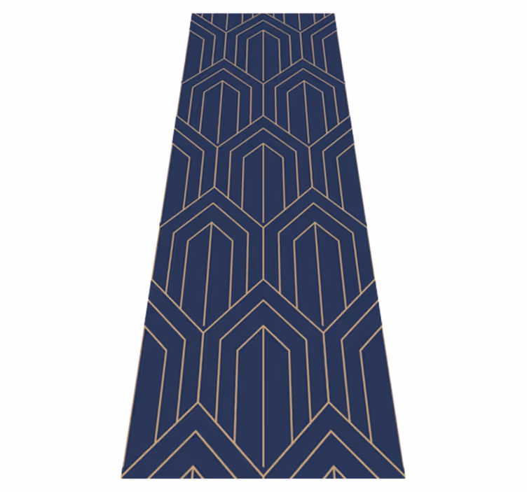 Covor de vinil geometric kayla metalic - TenStickers