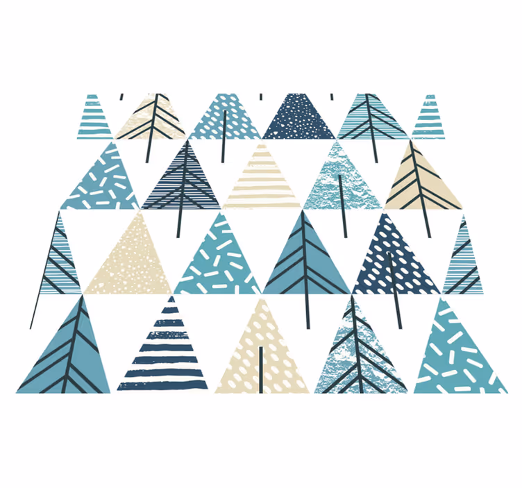Covor vinil dormitor cu model nordic - TenStickers