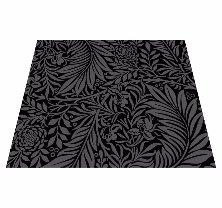 Covor vinil dormitor modele abstracte negre halloween - TenStickers
